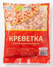 Креветка 100-200 б/г б/п б/хв Коктейльная Т.Бухта 500гр/20шт; 09.10.25